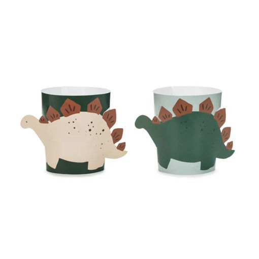Picture of PAPER CUP SLEEVES DINOSAUR 29.5X10CM - 6 PACK